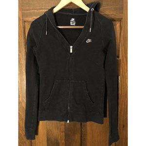 Nike Zip Up Hoodie Black Womens